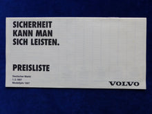 Lade das Bild in den Galerie-Viewer, Volvo 240 340 360 740 760 - Preisliste MJ 1987 - Prospekt Brochure 02.1987
