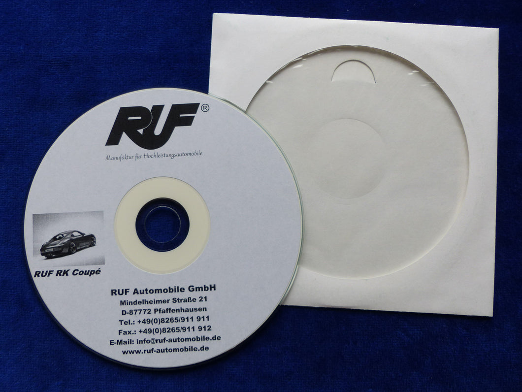 RUF RK Coupe Porsche Cayman Limited 1 of 49 - CD-Rom Press-kit 08.2006