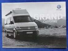 Lade das Bild in den Galerie-Viewer, VW Grand California Reisemobil Crafter MJ 2020 - Prospekt + Preisliste 01.2019
