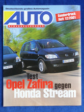 Lade das Bild in den Galerie-Viewer, Opel Zafira Honda Stream - Vergleichstest - Sonderdruck AutoStraßenverk 12/2001
