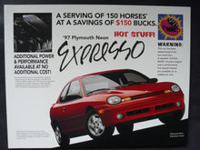 Lade das Bild in den Galerie-Viewer, Plymouth 1997 Neon Coupe Expresso Package - US-Prospekt Brochure 1996 USA
