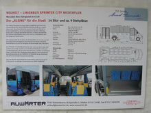 Lade das Bild in den Galerie-Viewer, EA Ernst Auwaerter Linienbus Sprinter City Niederflur MB 616 - Prospekt Brochure
