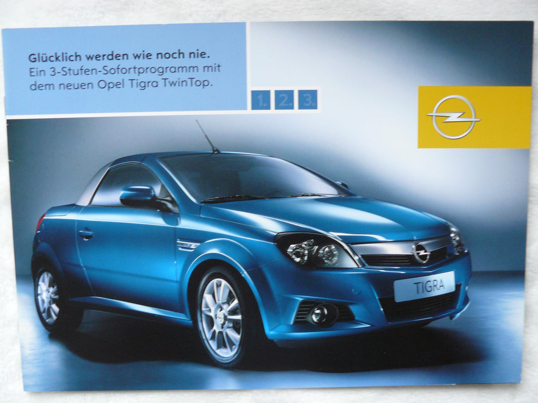 Opel Tigra TwinTop MJ 2004 - Prospekt Brochure 02.2004