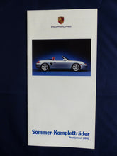 Lade das Bild in den Galerie-Viewer, Porsche Sommer-Kompletträder Boxster 911 Turbo - Prospekt Brochure 01.2002
