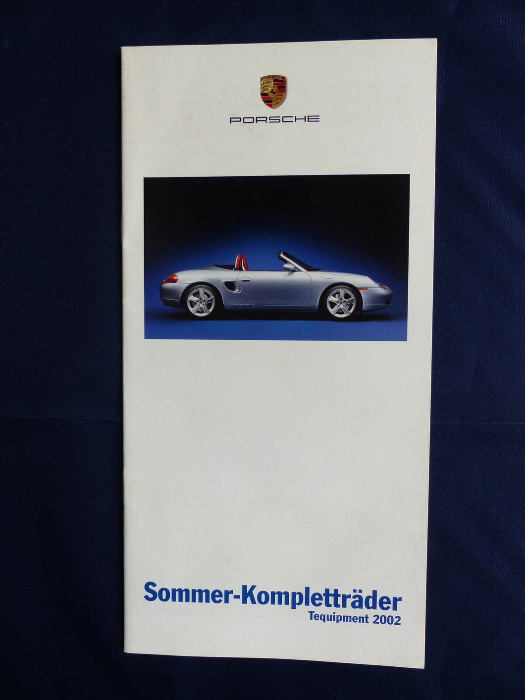 Porsche Sommer-Kompletträder Boxster 911 Turbo - Prospekt Brochure 01.2002