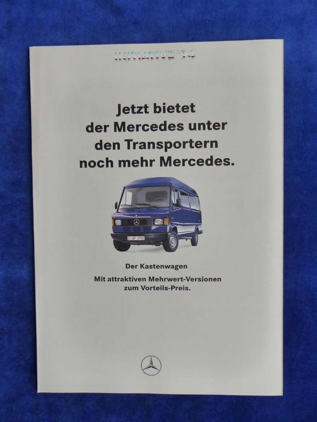 Mercedes-Benz Transporter Kastenwagen Mehrwert - Prospekt Brochure 01.1994