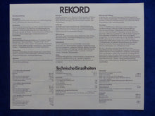 Lade das Bild in den Galerie-Viewer, Opel Rekord - Technische Daten &amp; Ausstattungen - Prospekt Brochure 01.1972
