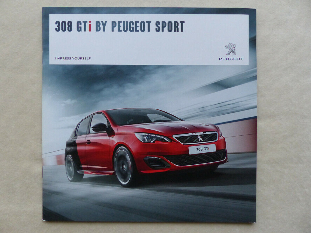 Peugeot 308 GTi by Peugeot Sport MJ 2016 - Prospekt Brochure 08.2015