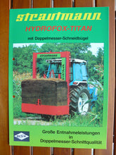 Lade das Bild in den Galerie-Viewer, Strautmann Hydrofox Titan Schneidbügel - Prospekt Brochure 90er
