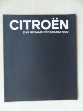 Lade das Bild in den Galerie-Viewer, Citroen Programm '92 - AX ZX BX XM C15 C25 - Prospekt Brochure 06.1992
