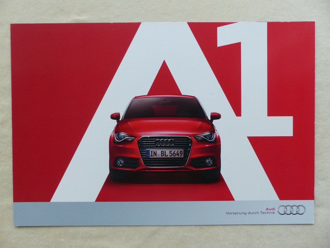 Audi A1 Typ 8X - Preview Prospekt Brochure 03.2010