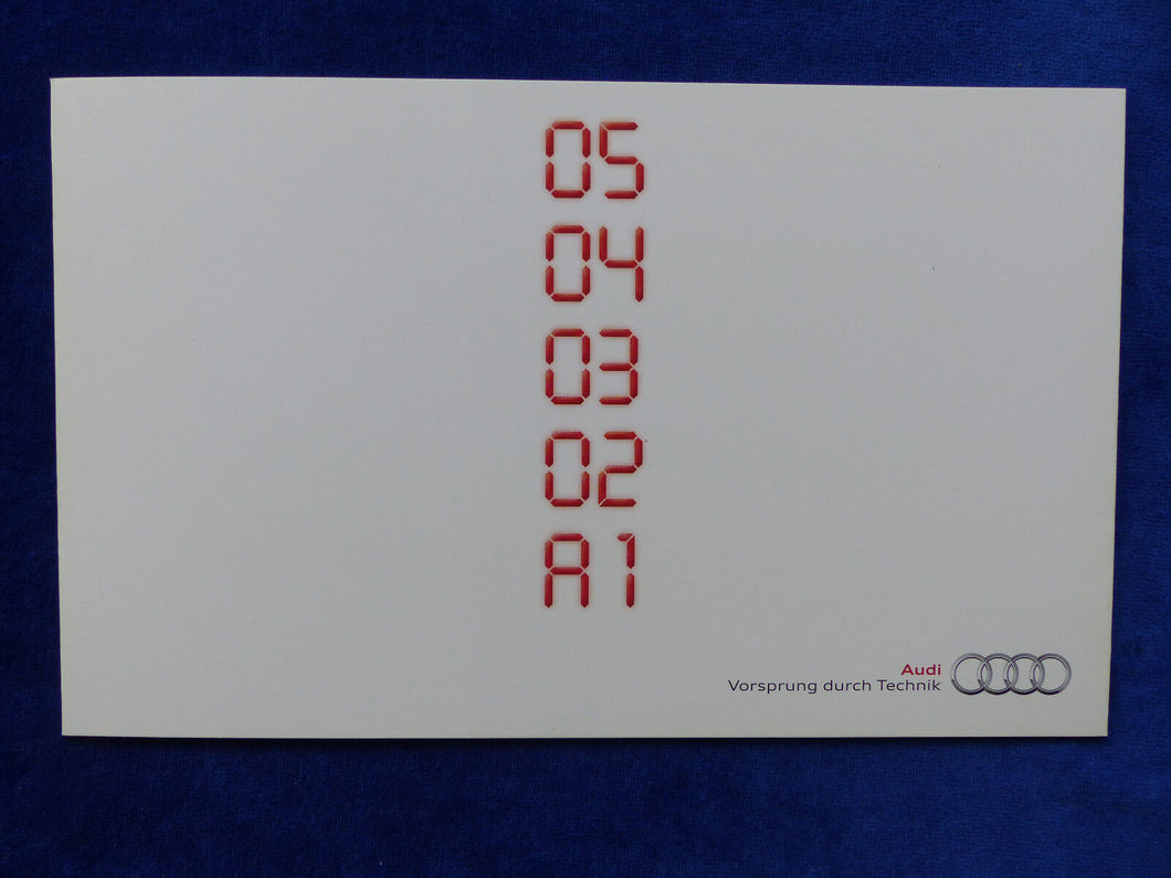 Audi A1 Sportback 1.2 TFSI admired - Prospekt Brochure 2014