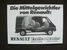 Lade das Bild in den Galerie-Viewer, Renault Trafic &amp; Renault Master - Prospekt Brochure 1980
