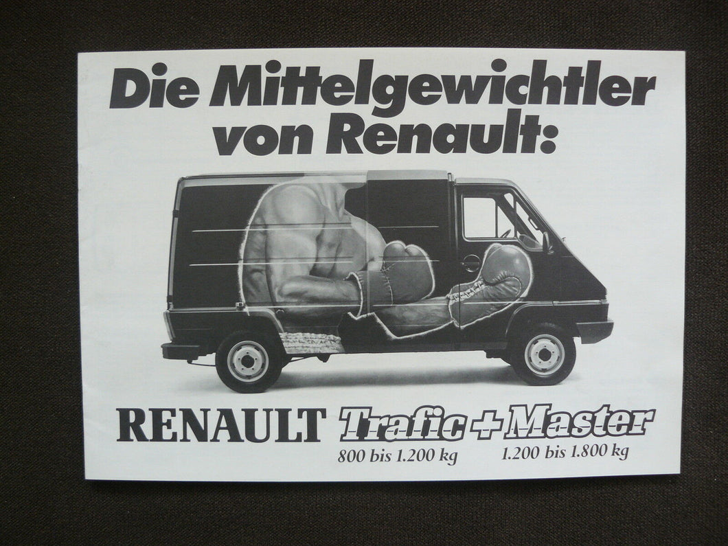 Renault Trafic & Renault Master - Prospekt Brochure 1980