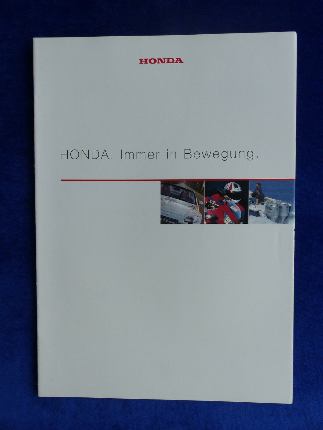 Honda Motoren - Autos S2000 Motorräder CBR1100 Boote - Prospekt Brochure 05.1999