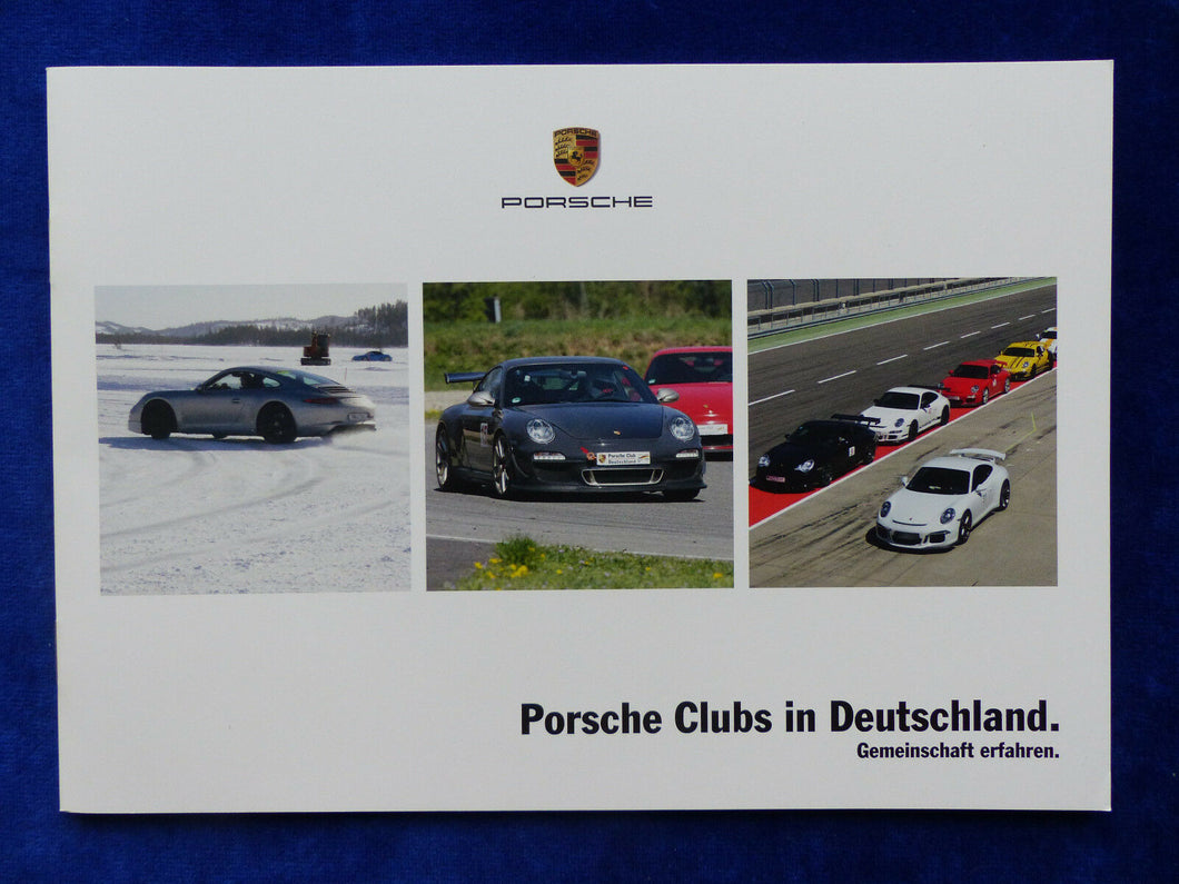 Porsche Clubs Deutschland - 356 911 Boxster Cayman - Prospekt Brochure 01.2017