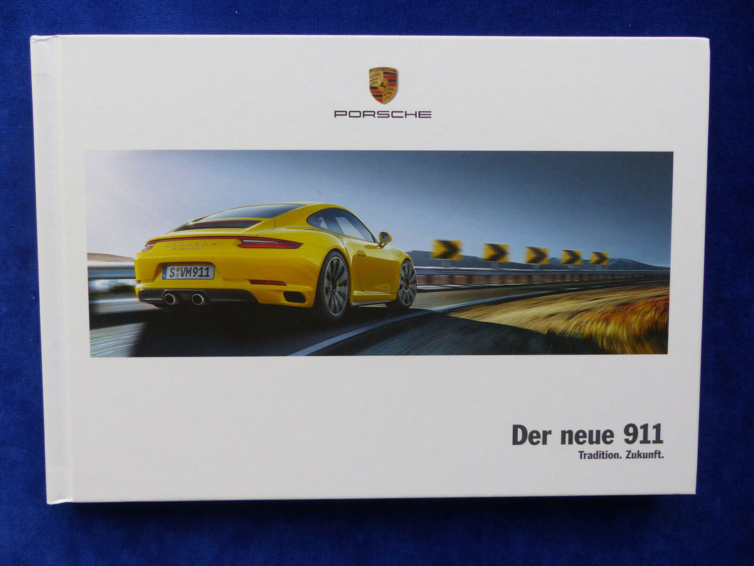 Porsche 911 Carrera Targa Typ 991 MJ 2016 - Hardcover Prospekt Brochure 10.2015