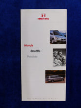 Lade das Bild in den Galerie-Viewer, Honda Shuttle - Preisliste MJ 1999 - Prospekt Brochure 01.1999
