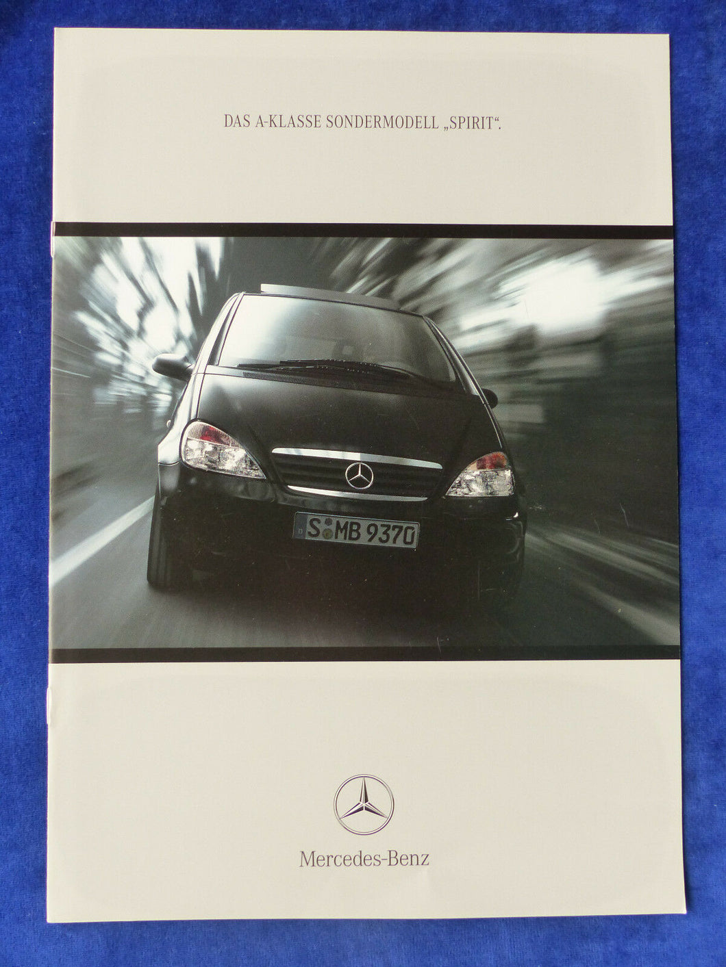 Mercedes-Benz A-Klasse Sondermodell Spirit Typ W168 - Prospekt Brochure 1999