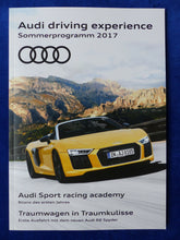 Lade das Bild in den Galerie-Viewer, Audi driving experience Sommerprogramm 2017 TT RS R8 - Prospekt Brochure 01.2017
