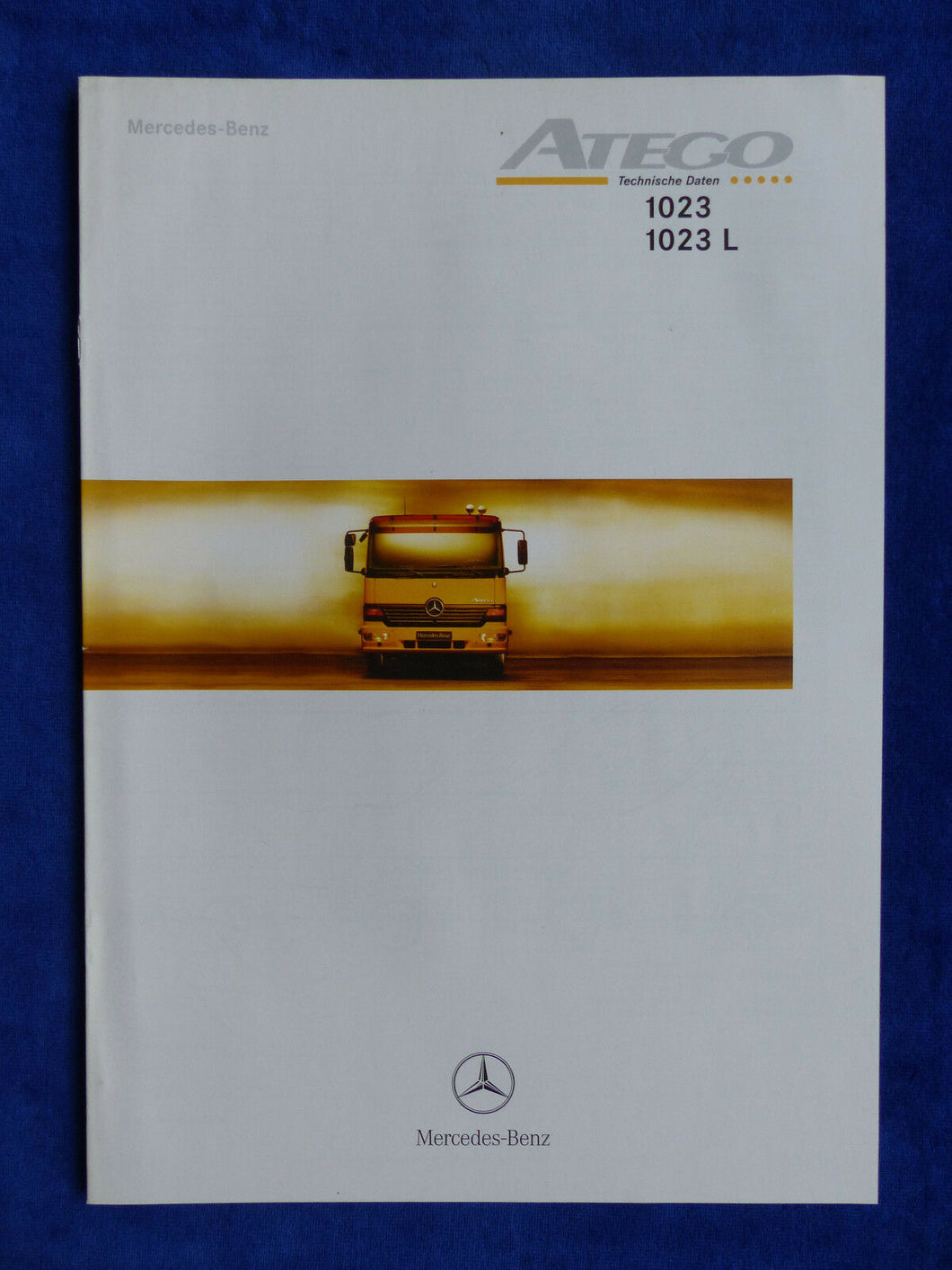 Mercedes-Benz LKW Atego 1023 - Technische Daten MJ 2000 - Prospekt Brochure 10.1999