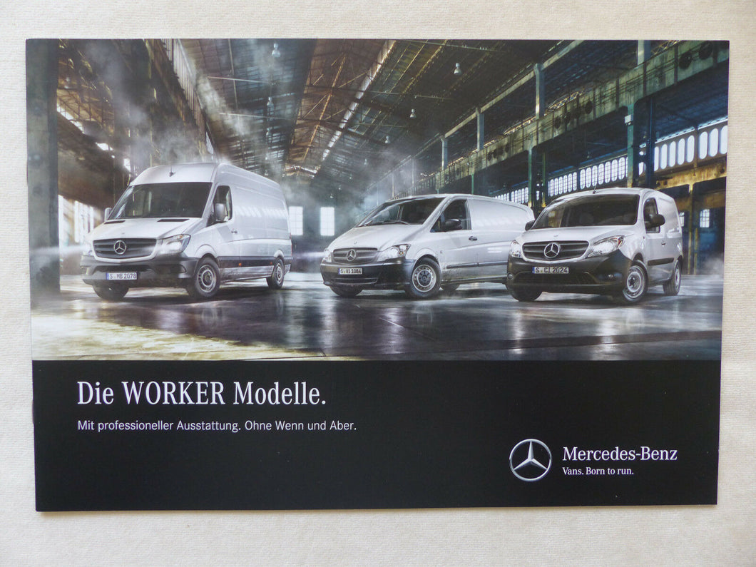 Mercedes-Benz WORKER Citan Vito Sprinter MJ 2014 - Prospekt Brochure 08.2013