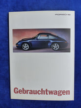 Lade das Bild in den Galerie-Viewer, Porsche Gebrauchtwagen - 911 Carrera Cabrio 968 - Prospekt Brochure 01.1996
