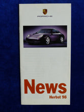 Lade das Bild in den Galerie-Viewer, Porsche News Herbst 98 - 911 Carrera 4 Travel Club - Prospekt Brochure 09.1998

