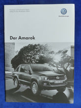 Lade das Bild in den Galerie-Viewer, VW Amarok - Preisliste MJ 2014 - Prospekt Brochure 07.2013
