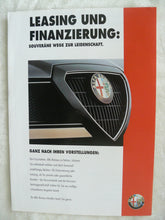Lade das Bild in den Galerie-Viewer, Alfa Romeo Leasing &amp; Finanzierung - Prospekt Brochure 1996
