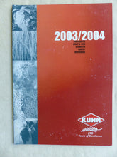 Lade das Bild in den Galerie-Viewer, Kuhn Landmaschinen Programm 2003/2004 - Prospekt Brochure 10.2003
