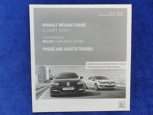Lade das Bild in den Galerie-Viewer, Renault Megane Coupe GT RS Bose - Preisliste MJ 2016 - Prospekt Brochure 07.2015

