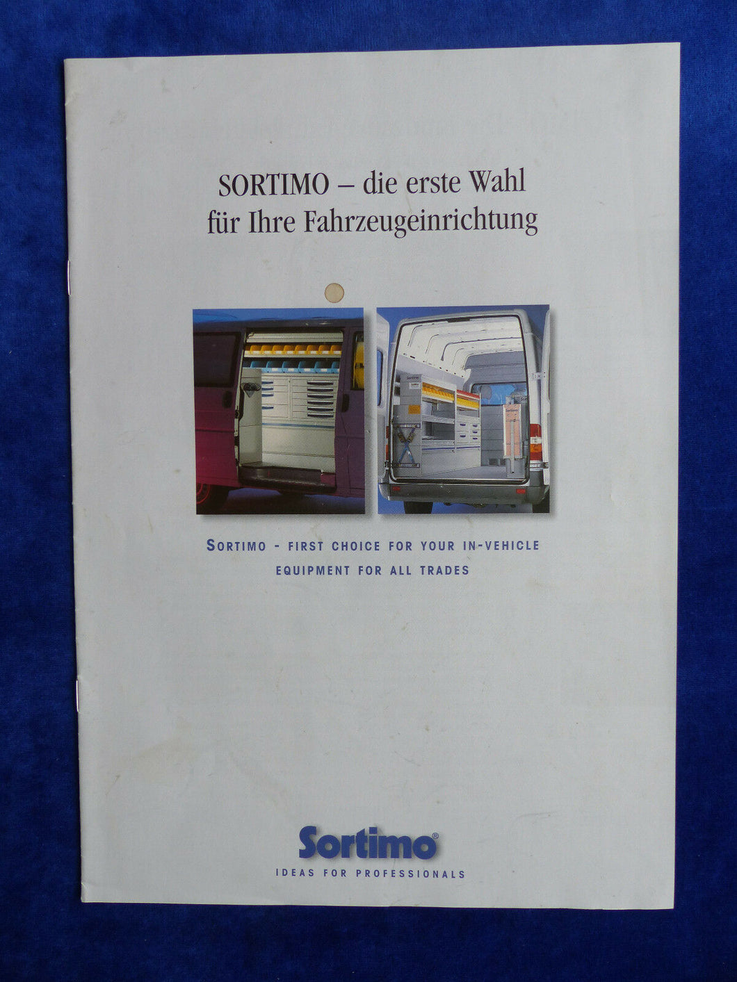 Sortimo Fahrzeugeinrichtung - Prospekt Brochure 01.2000