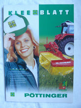 Lade das Bild in den Galerie-Viewer, Pöttinger Kleeblatt Magazin 1998 Mähwerke Kreisel Ladewagen
