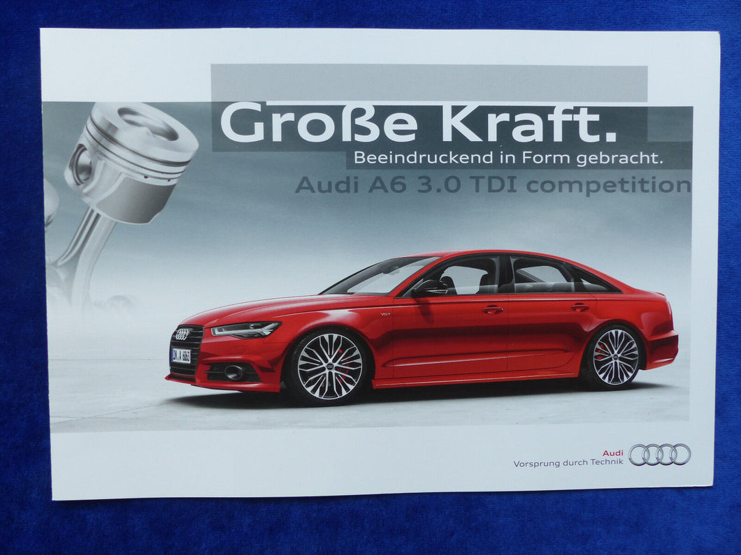 Audi A6 3.0 TDI competition - Prospekt Brochure 04.2015