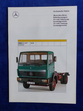 Lade das Bild in den Galerie-Viewer, Mercedes-Benz LKW Pritschenwagen 1114 - Prospekt Brochure 03.1991
