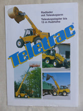 Lade das Bild in den Galerie-Viewer, Teletrac Bagger Radlader Teleskopstapler - Prospekt Brochure 90er
