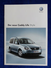 Lade das Bild in den Galerie-Viewer, VW Caddy Life Sondermodell Style MJ 2009 - Prospekt Brochure 05.2008
