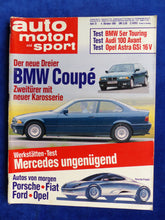 Lade das Bild in den Galerie-Viewer, Auto Motor &amp; Sport Heft 21/1991 - BMW 3er Coupe M3 E36 Audi 100 Opel Astra VW
