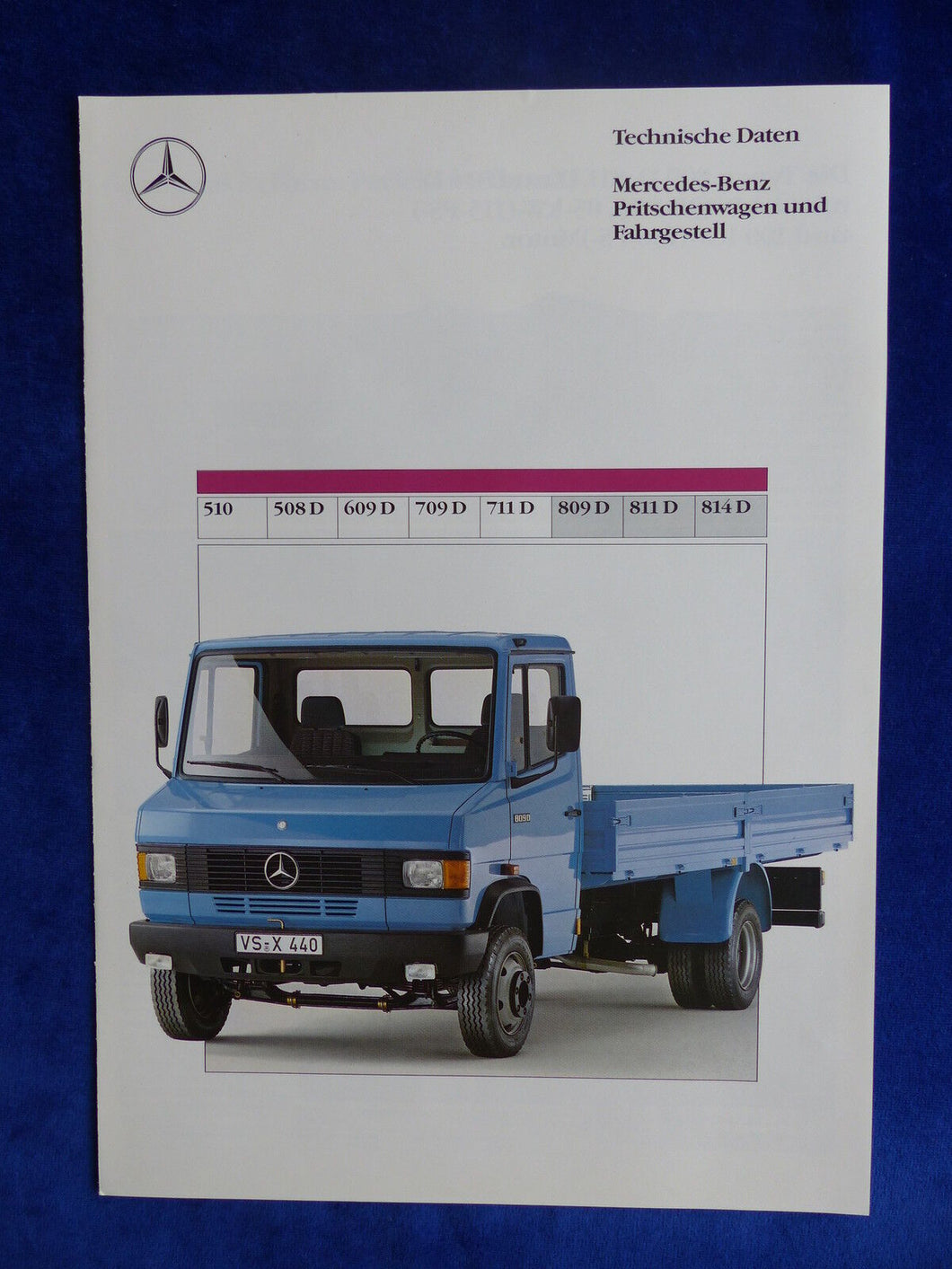 Mercedes-Benz Pritschenwagen 809 811 814 D - Prospekt Brochure 05.1990