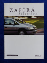 Lade das Bild in den Galerie-Viewer, Opel Zafira Selection Free Executive MJ 2001 - Prospekt Brochure 12.2000
