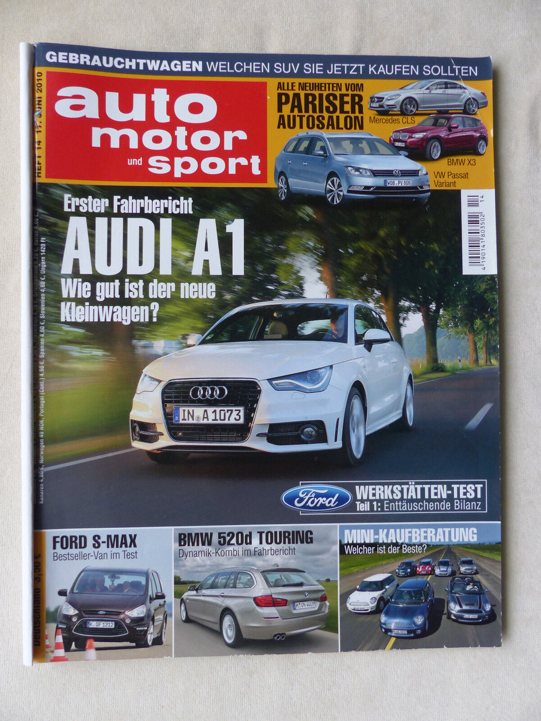 Auto Motor Sport Heft 14/2010 - Monteverdi High Speed Ferrari 599 Porsche VW