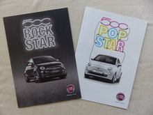 Lade das Bild in den Galerie-Viewer, Fiat 500 Rock Star 500 Pop Star - Prospekt Brochure 2012
