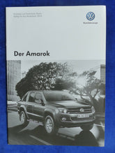 Lade das Bild in den Galerie-Viewer, VW Amarok MJ 2014 - Prospekt Brochure + Preisliste 07.2013
