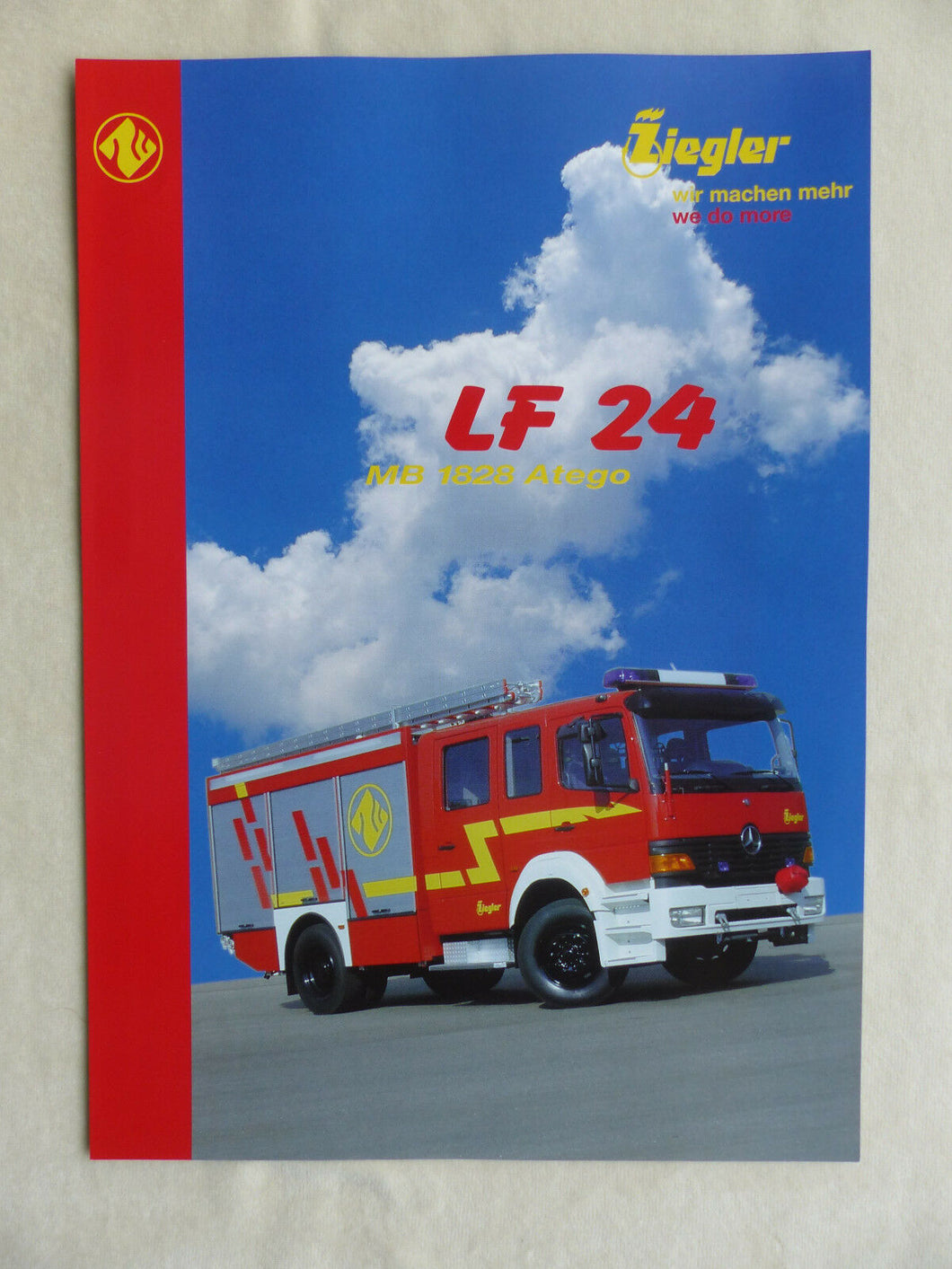 Ziegler Feuerwehr Löschfahrzeug LF 24 auf MB 1828 - Prospekt Brochure 06.2000