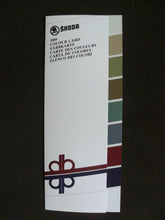 Lade das Bild in den Galerie-Viewer, Skoda Farbkarte - Favorit Forman Rapid 1203 - Prospekt Brochure 1989
