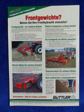 Lade das Bild in den Galerie-Viewer, Güttler Frontpacker statt Frontgewichte - Prospekt Brochure 04.2002
