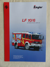 Lade das Bild in den Galerie-Viewer, Ziegler Feuerwehr Löschfahrzeug LF 10/6 auf MAN LAEC - Prospekt Brochure 05.2006
