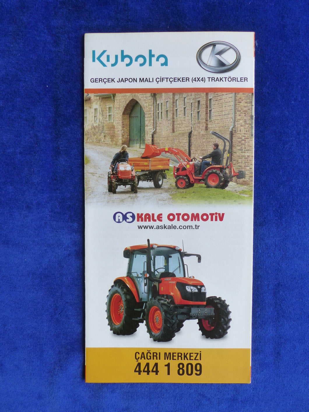 Askale Otomotiv Kubota Traktörler - Prospekt Brochure Türkei türkisch