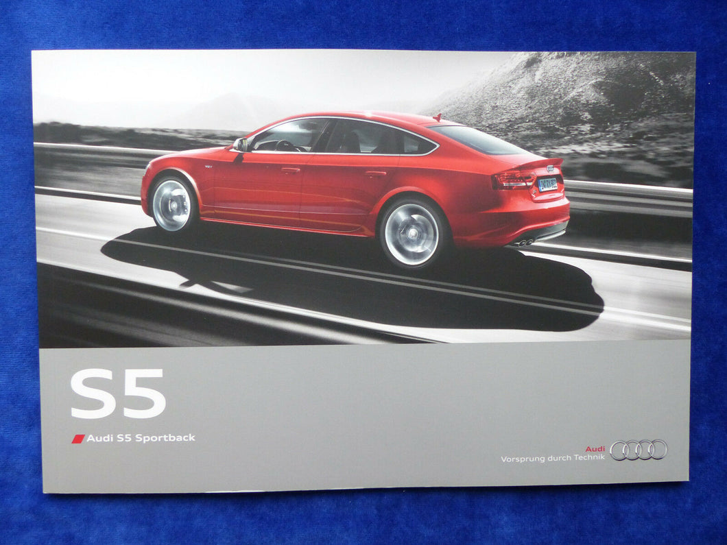 Audi S5 Sportback quattro MJ 2010 - Prospekt Brochure 11.2009